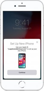 iPhone quick start setup