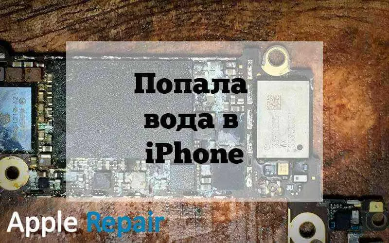 Попала вода в iPhone