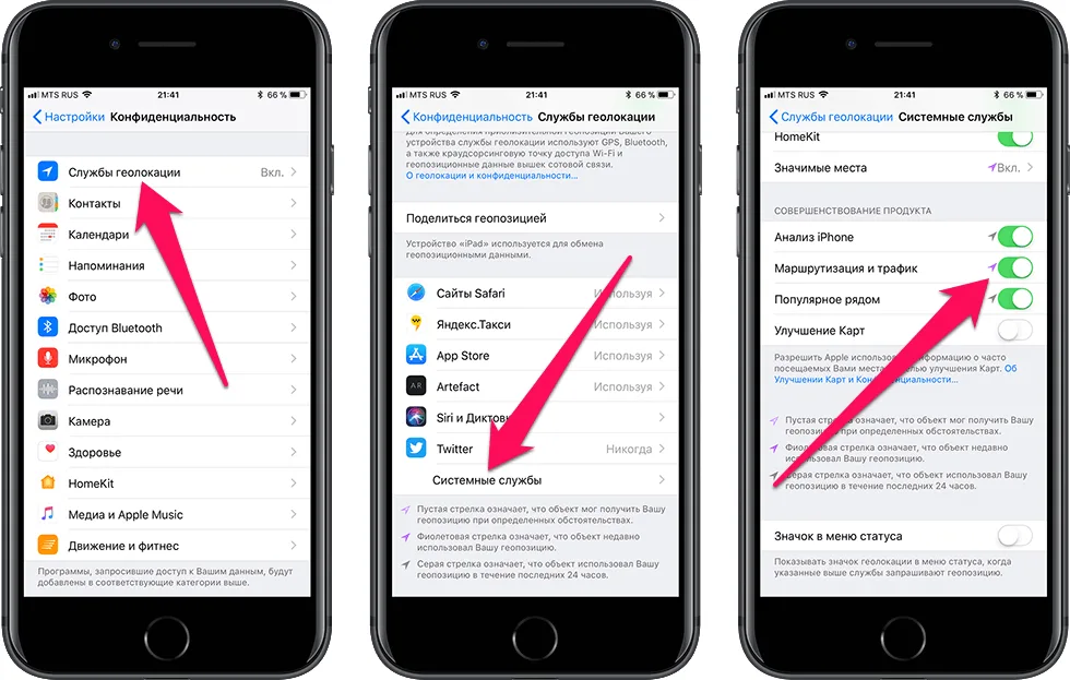настройка iPhone