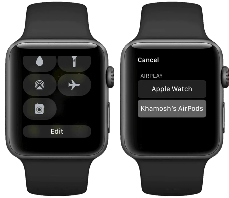 AirPods и Apple Watch