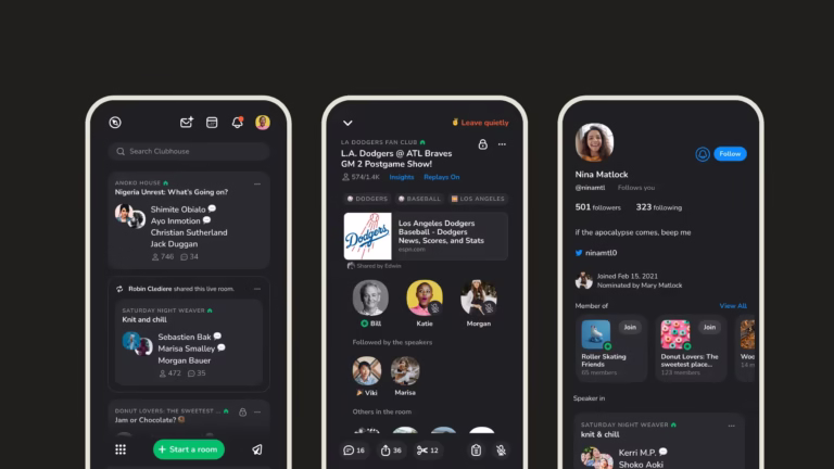 Clubhouse Dark Mode