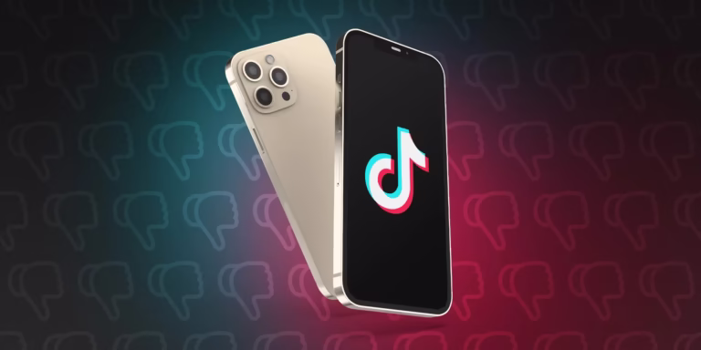 TikTok thumbs down