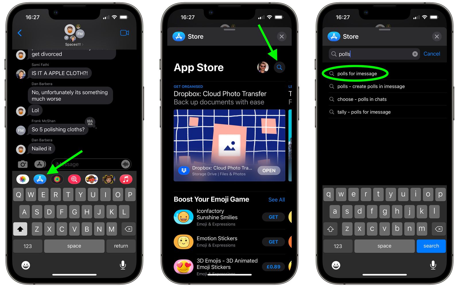 create polls imessage1