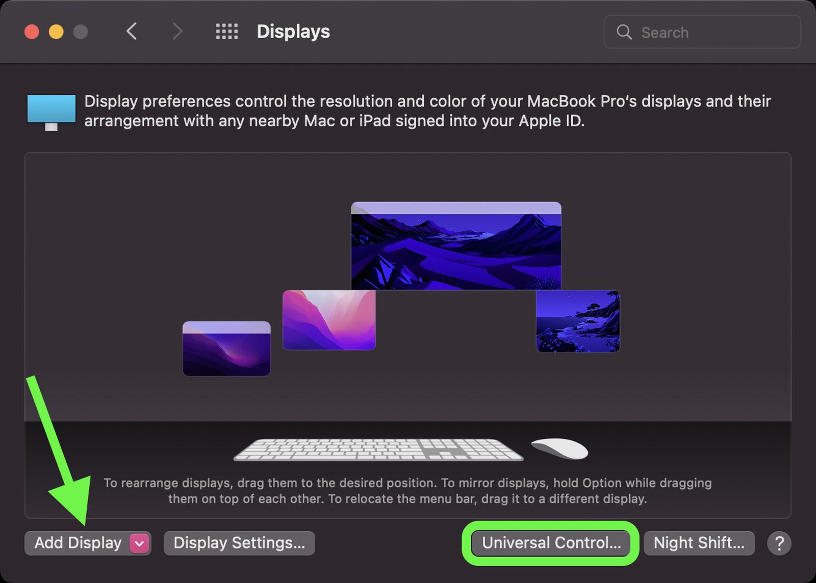 display preferences