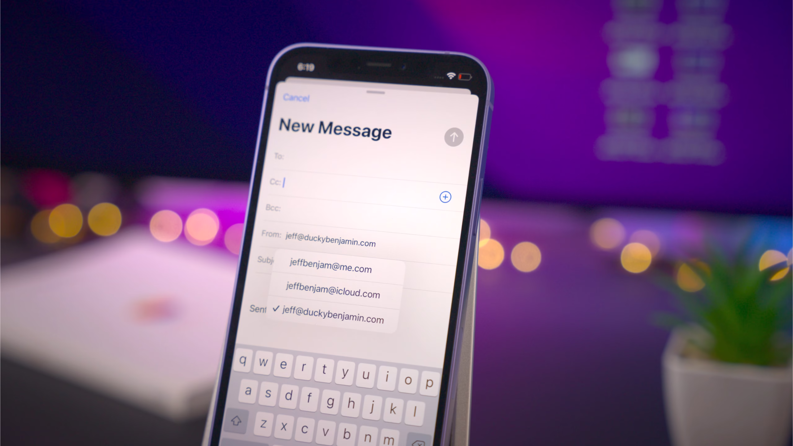 iCloud custom email domain iPhone scaled