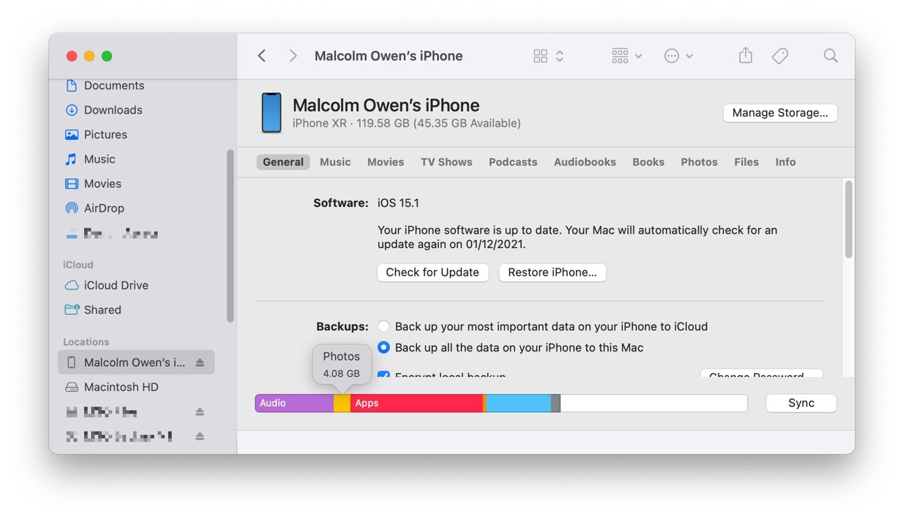 45866 89414 iphone storage on mac