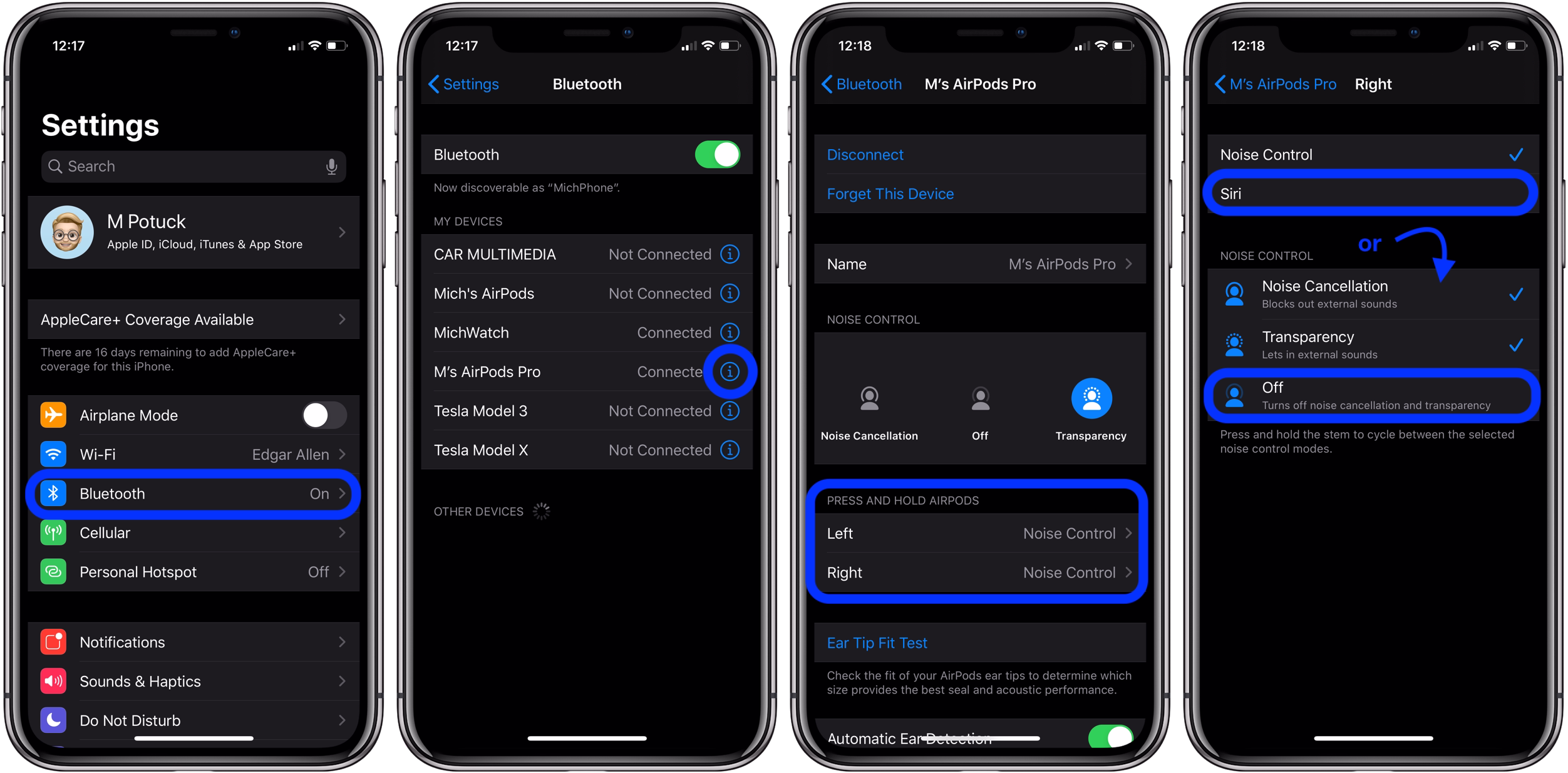 how to customize AirPods Pro controls walkthrough 1