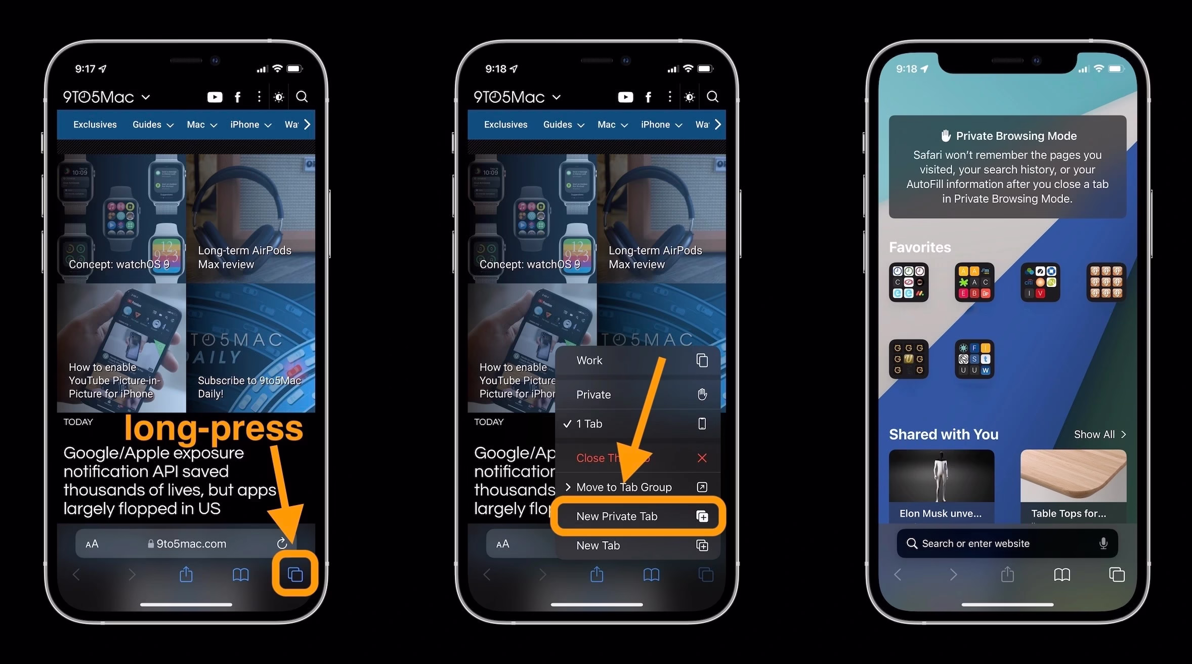 how to switch to iphone private browsing mode ios 15 fast option