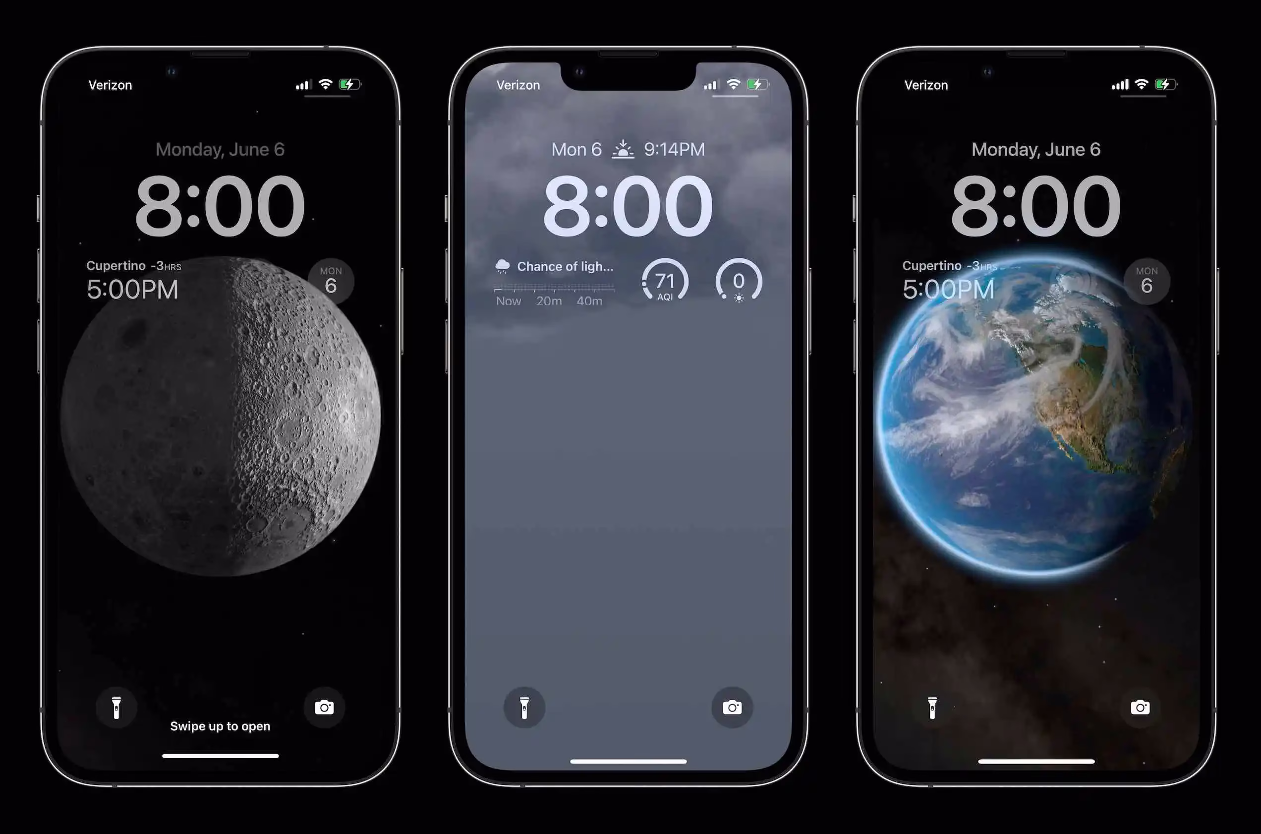 ios 16 lock screen astronomy