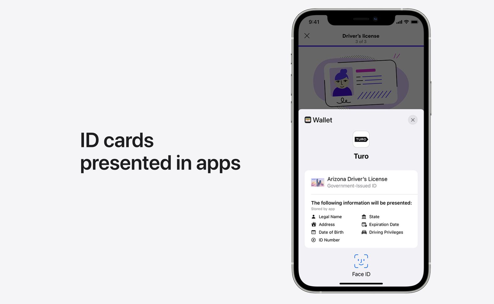 ios 16 wallet ids in app turo