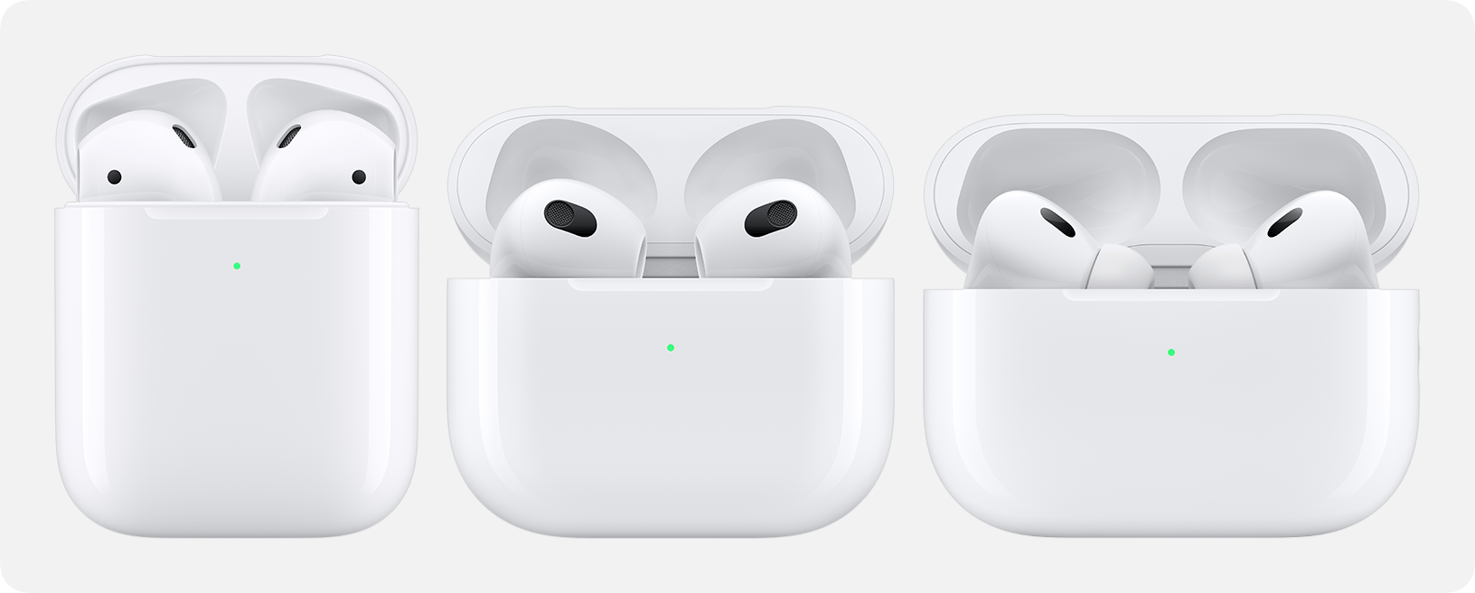 airpods in charging cases hero