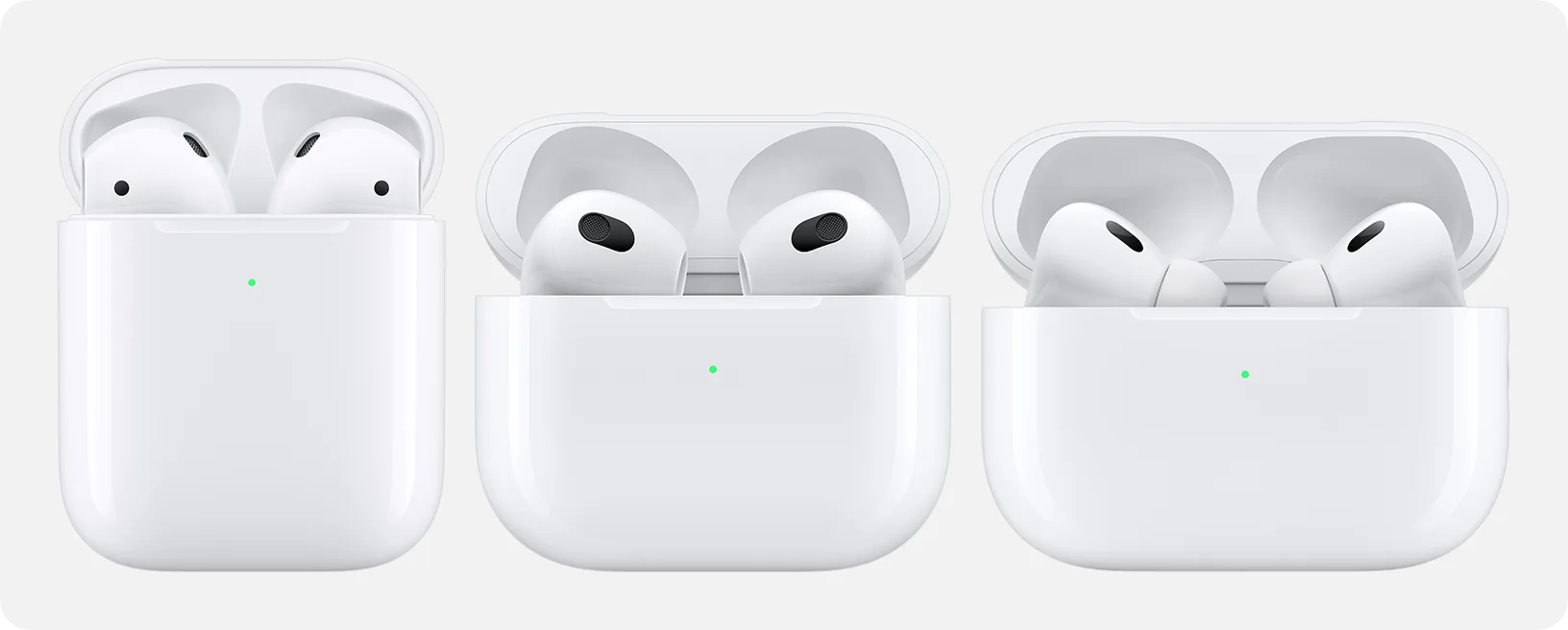 airpods in charging cases hero