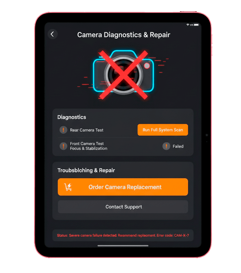Ремонт камеры iPad в Днепре