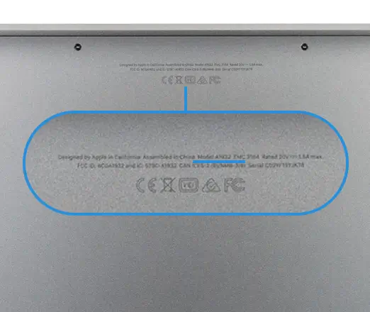 Как определить модель MacBook